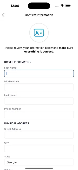 Enter license information