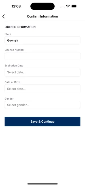 Enter license information